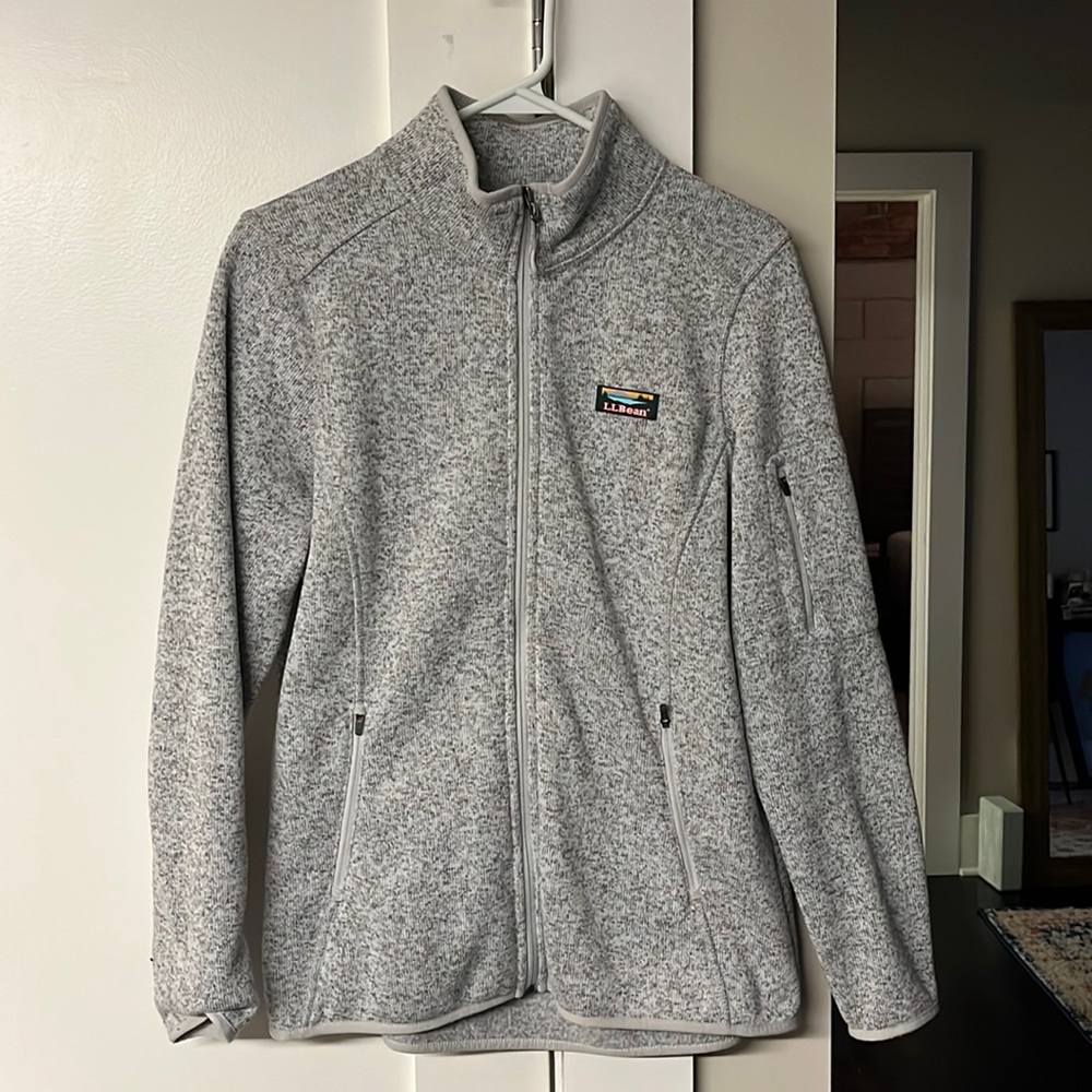 LL Bean Sweater Fleece Full Zip Jacket